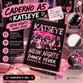 Caderno Espiral KATSEYE – Neon Nights Dance Fever 💗✨