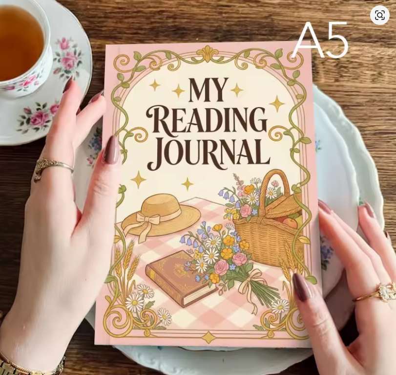 Journal de Leitura A5 para Book Lovers – Reading Journal 📚✨