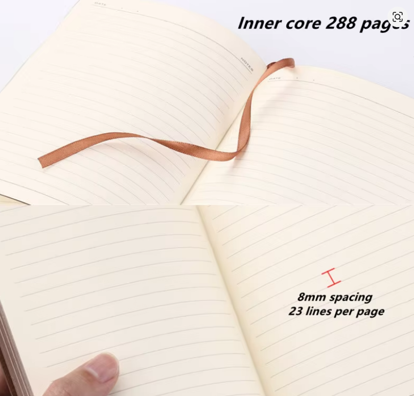 Caderno de Couro Vintage – Journal para Anotações e Escrita 📖🤎