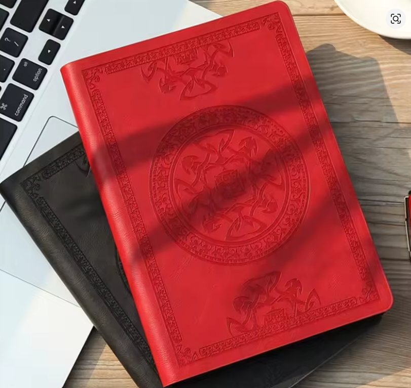 Caderno de Couro Vintage – Journal para Anotações e Escrita 📖🤎