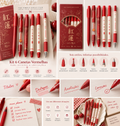 Kit 6 Canetas Vermelhas para Estudos e Anotações