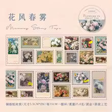 Fita Washi Vintage Botanical – 55mm x 2m 🌿📜