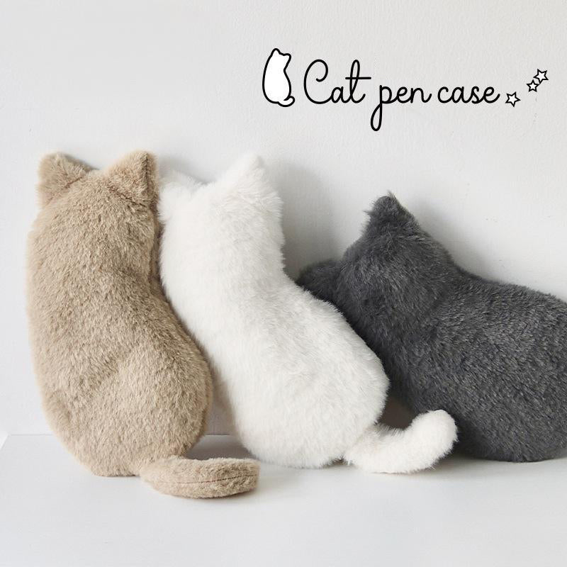 Estojo de Pelúcia Gatinho Kawaii 🐈‍⬛✨